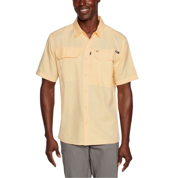Eddie Bauer Men's Short Sleeve Woven Tech Shirt MSRP $80 - Picture 1 of 11